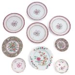 A Collection of 9 Plates