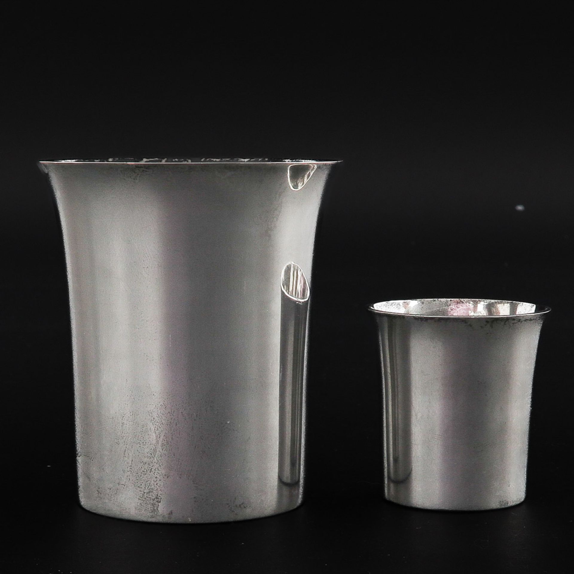A Lot of 2 Silver Hermes Paris Cups - Bild 4 aus 8