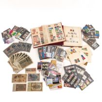 A Collection of Emergency Money and Postage Stamps