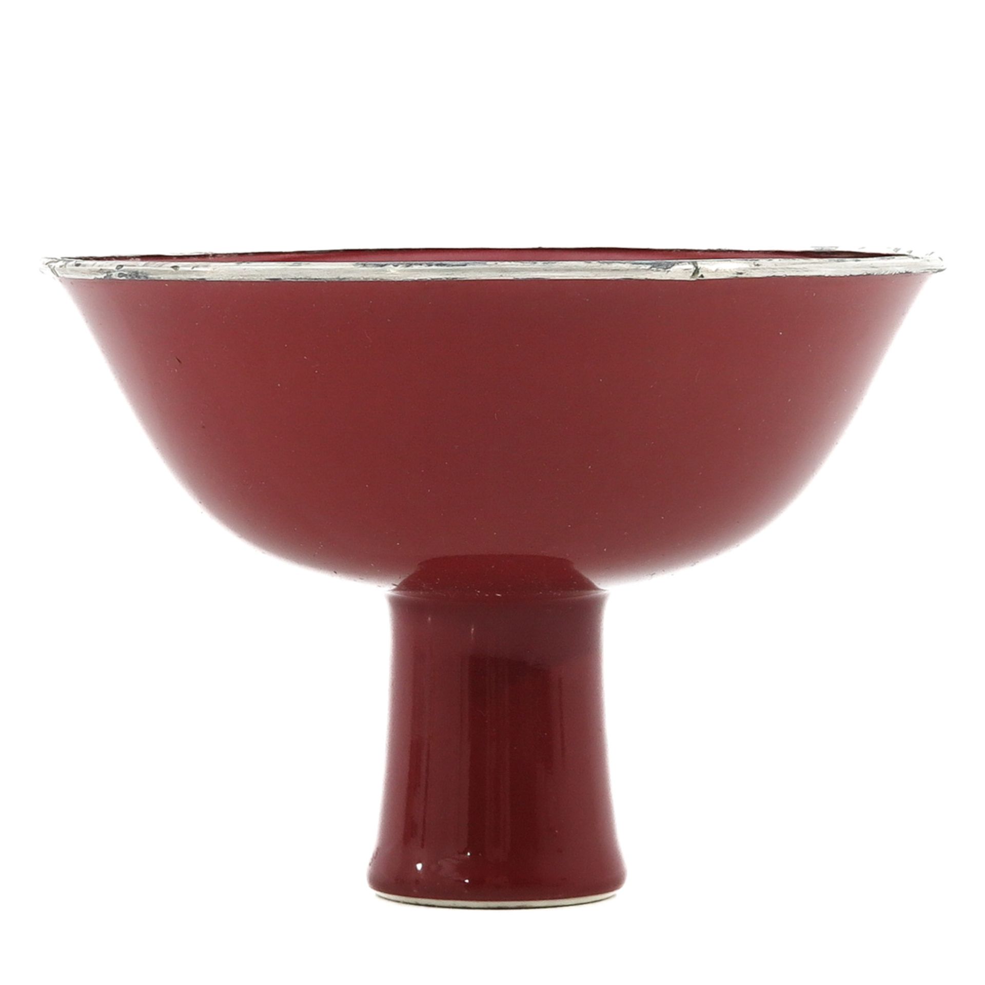 A Sang de Boeuf Decor Stem Cup