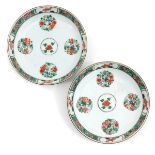 A Lot of 2 Famille Verte Decor Plates