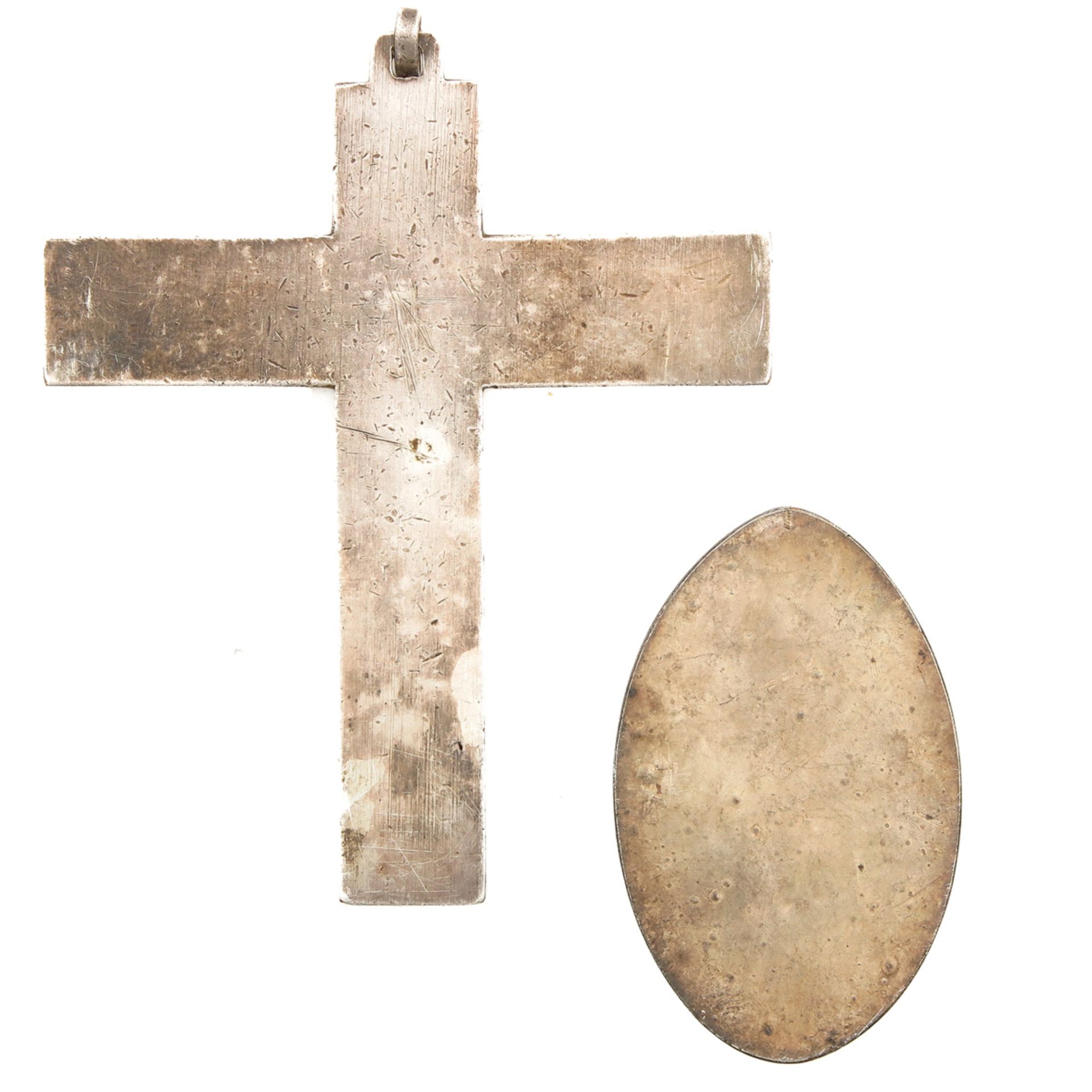 A Cross Pendant, Plaque and 3 Thecas - Image 5 of 5