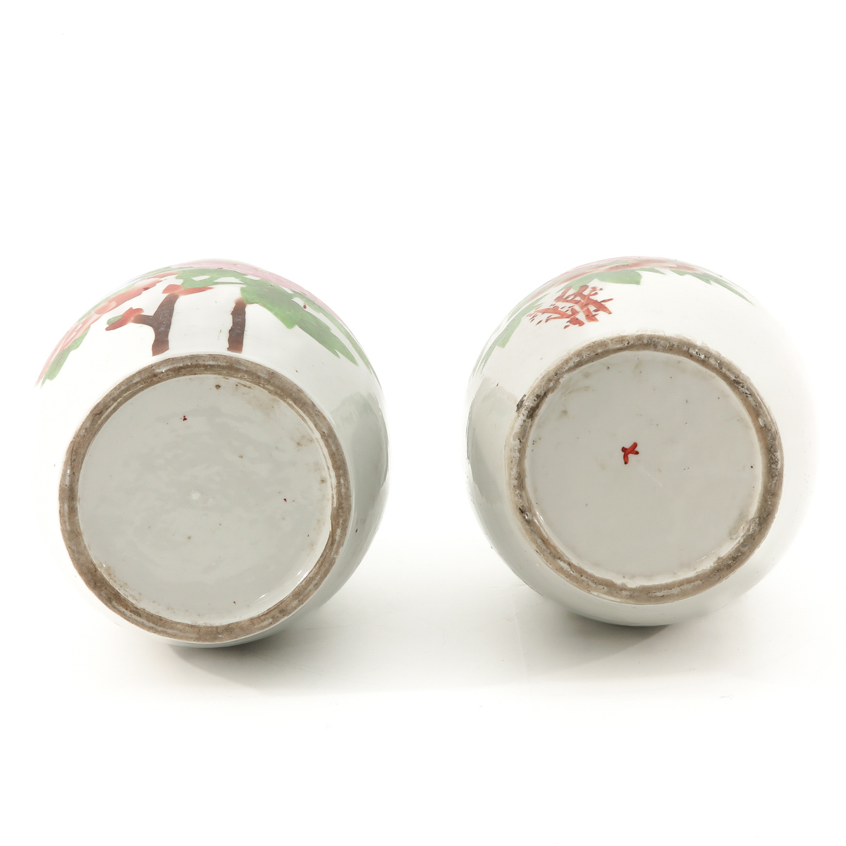 A Pair of Polychrome Decor Vases - Image 6 of 10