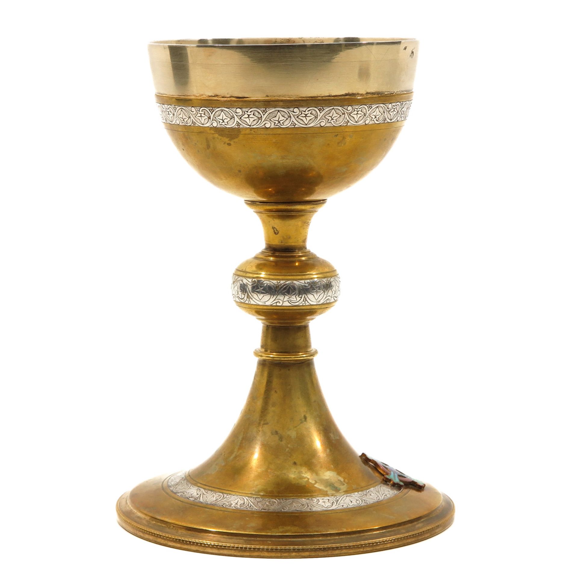 A Chalice with Silver Paten - Image 4 of 10