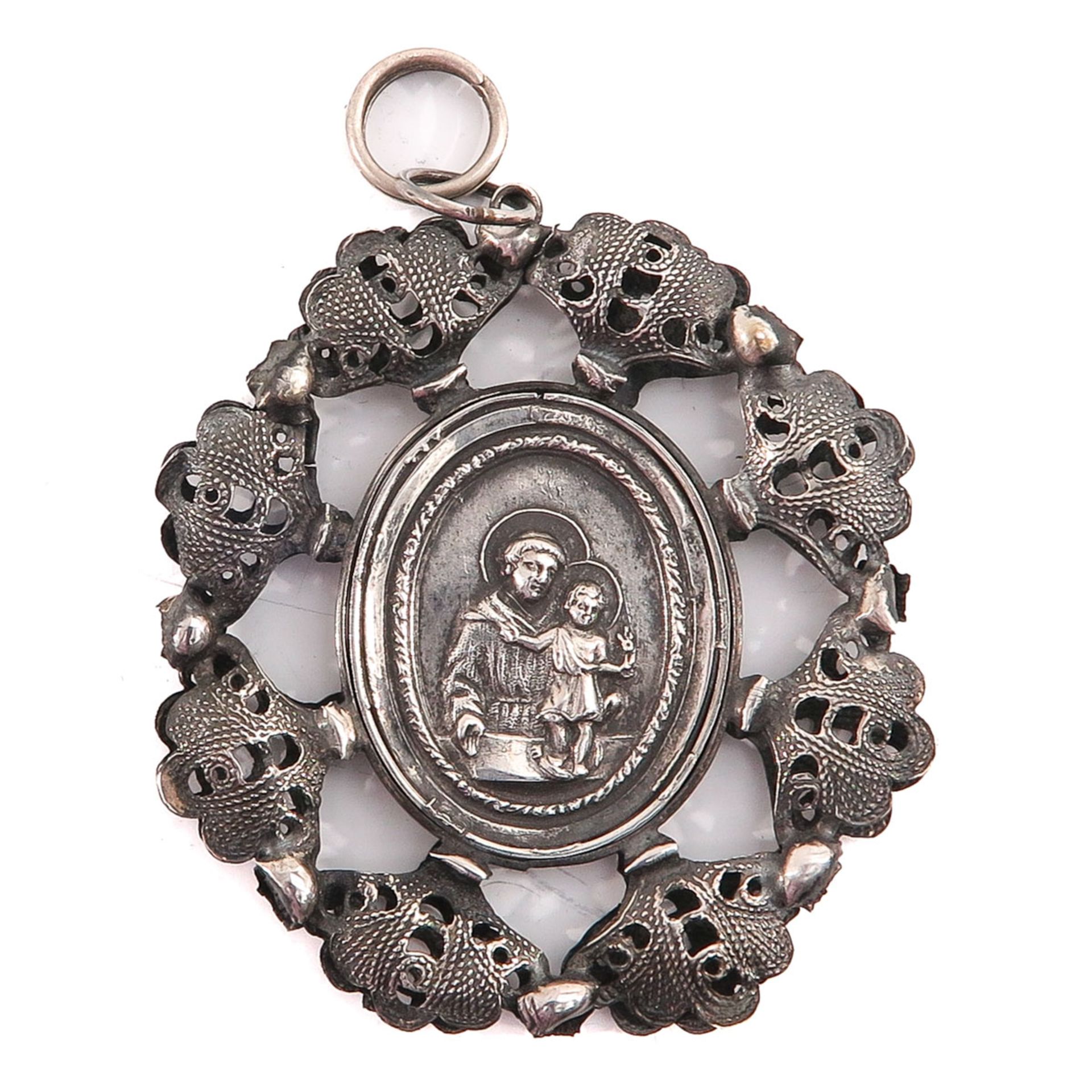 A Lot of 2 Silver Religious Medallions - Image 6 of 6