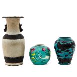 A Collection of 3 Vases