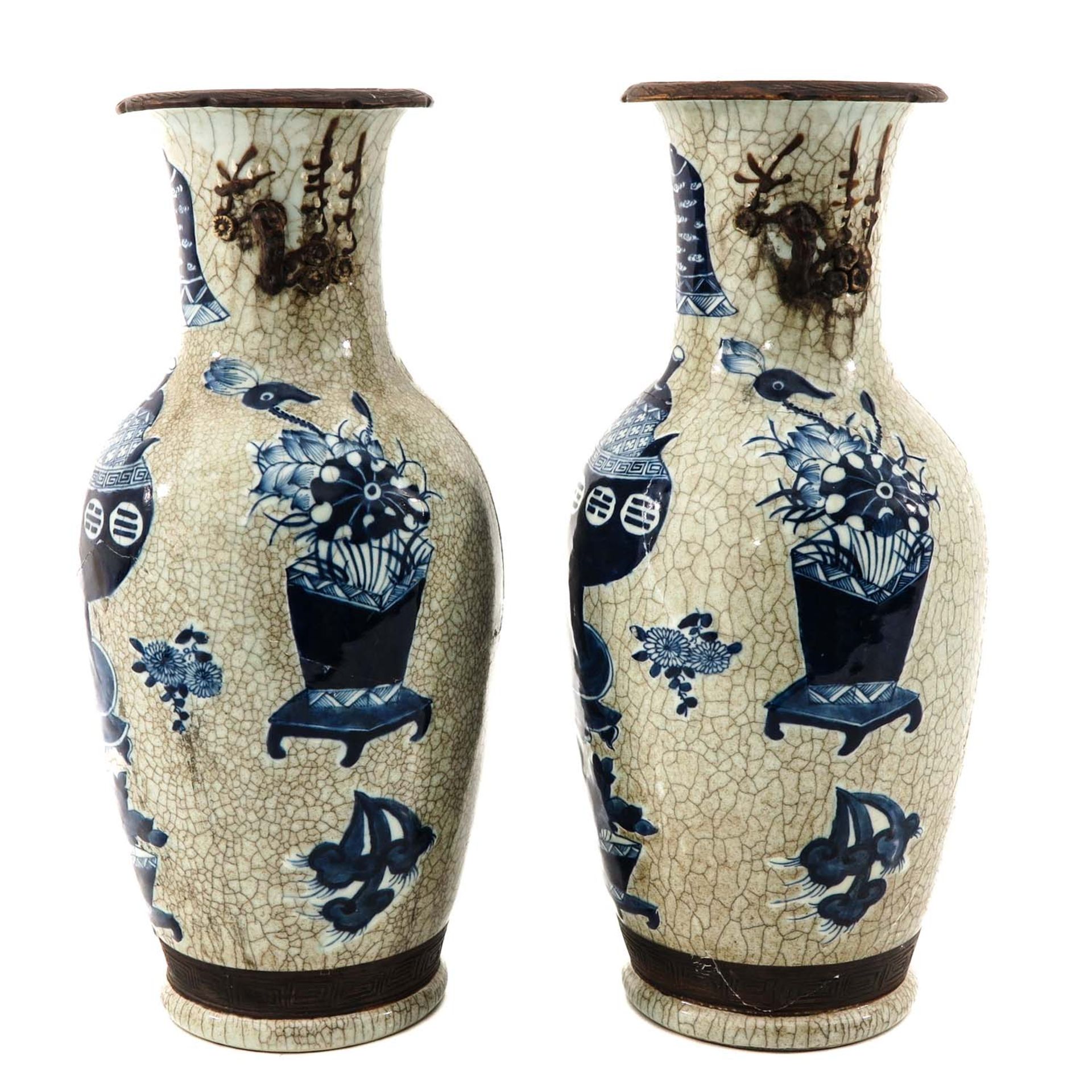 A Pair of Nanking Vases - Image 2 of 10