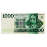 A Dutch 1000 Guilder Bank Note