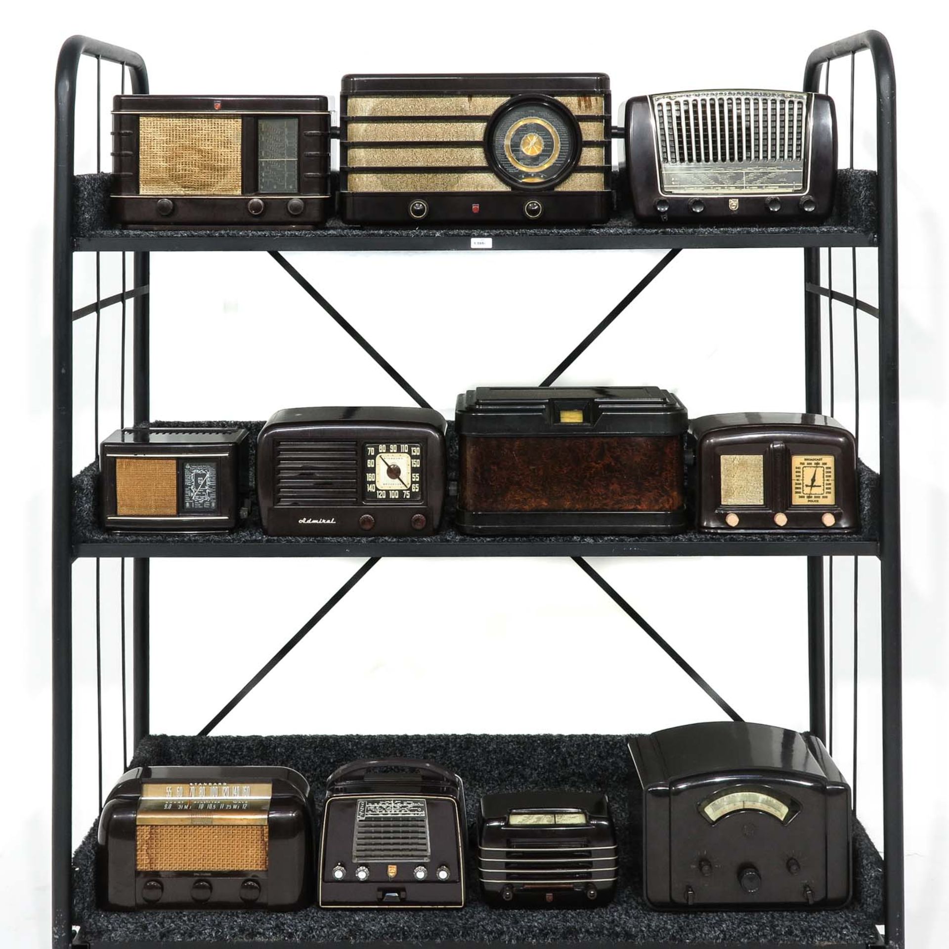 A Collection of 11 Vintage Radios