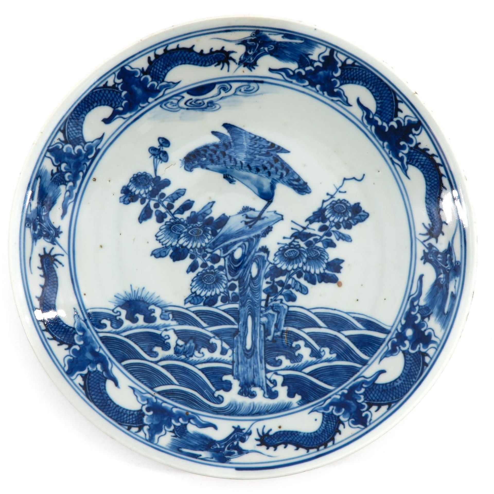 A Lot of 2 Blue and White Plates - Image 3 of 10