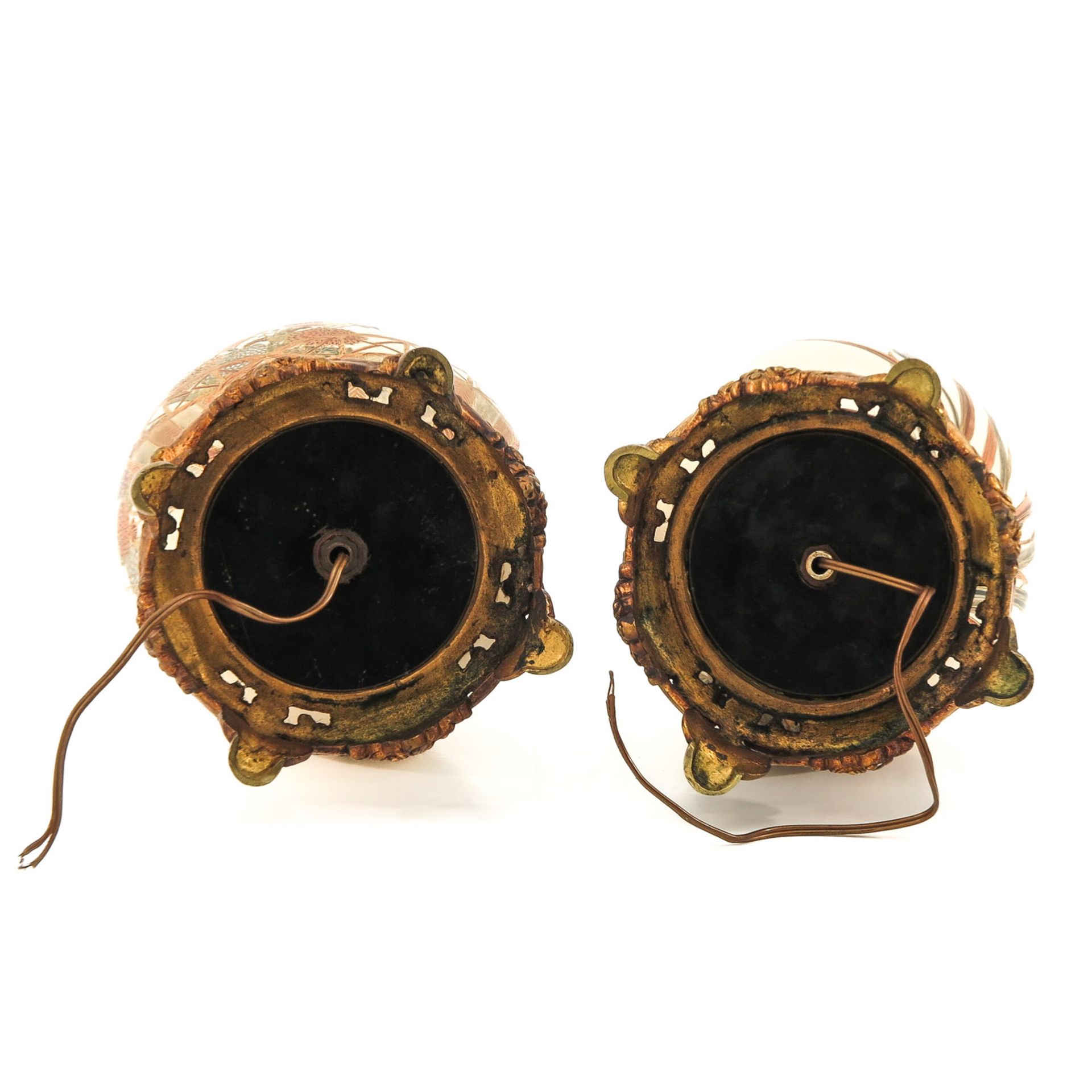 A Pair of Satsuma Lamps - Image 6 of 9
