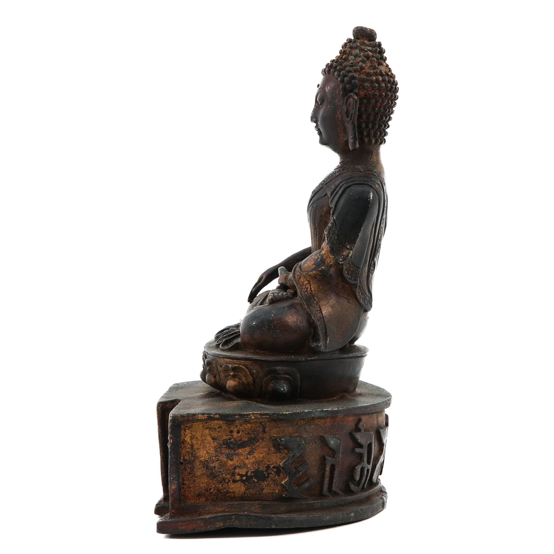 A Bronze Buddha Sculpture - Bild 2 aus 9