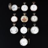 A Collection of 10 Pocket Watches