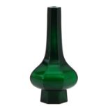 A Chinese Green Glass Vase