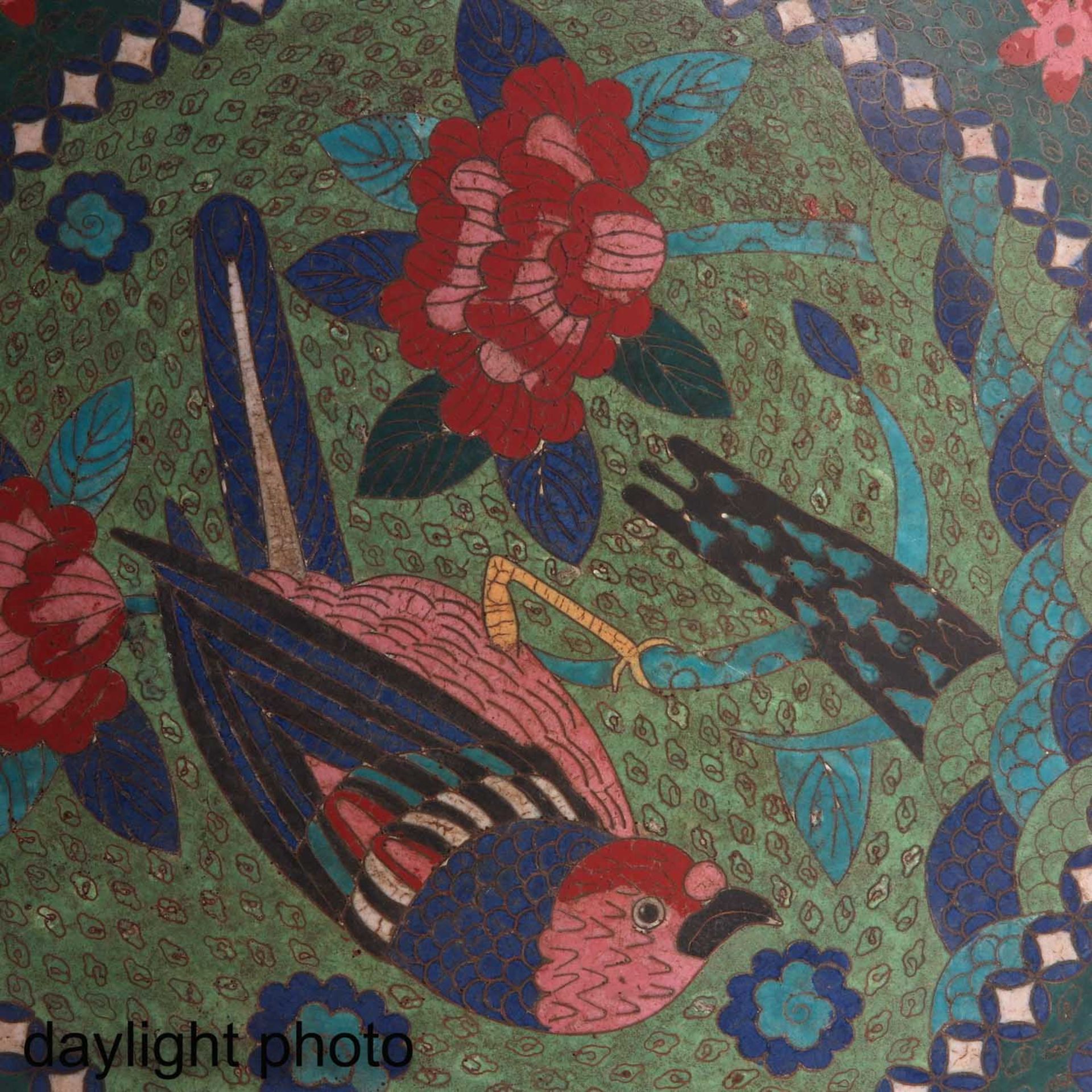 A Pair of Cloisonne Chargers - Image 10 of 10