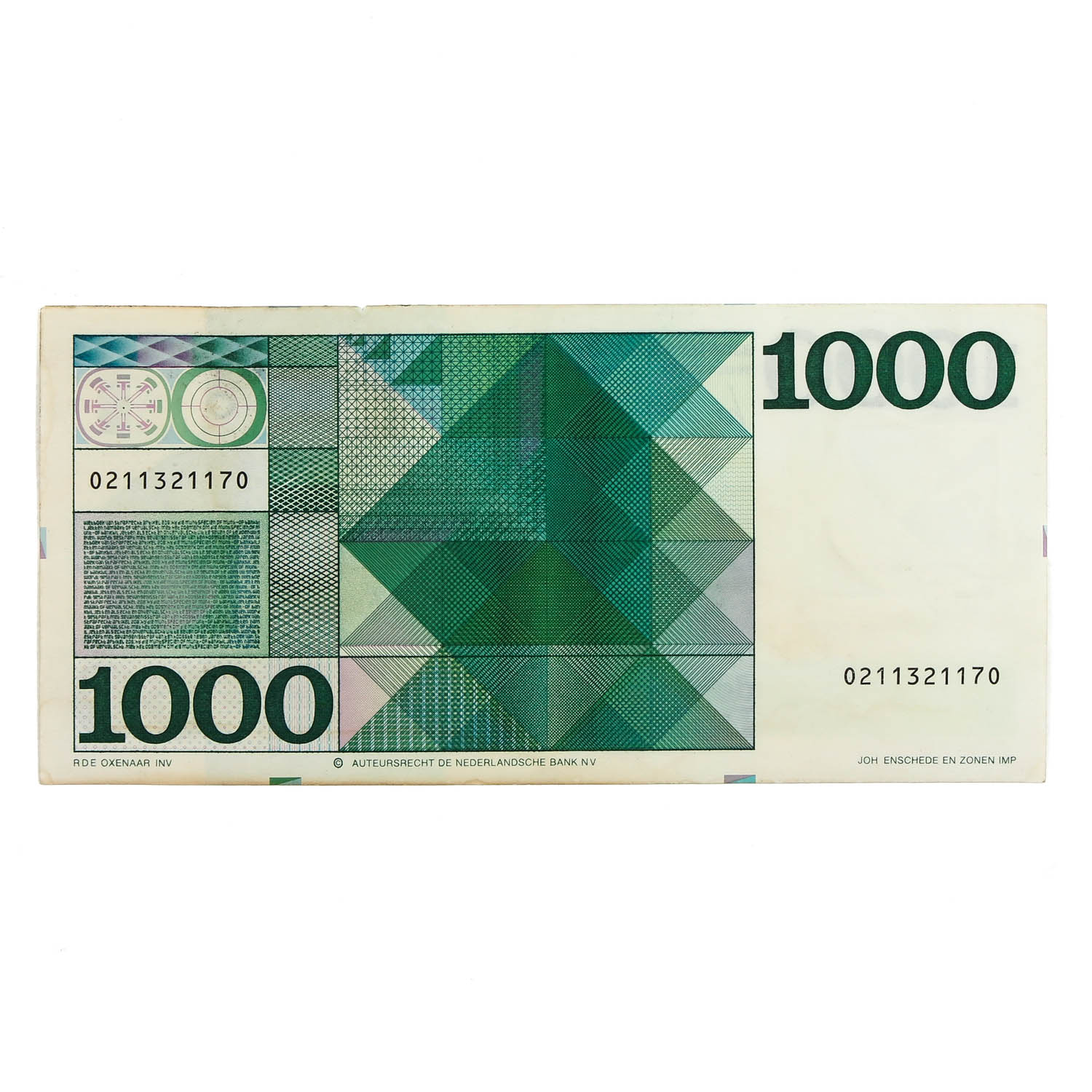 A Dutch 1000 Guilder Bank Note - Image 2 of 2