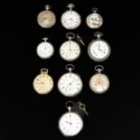 A Collection of 10 Pocket Watches