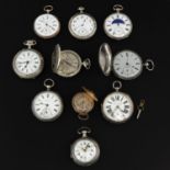 A Collection of 10 Pocket Watches