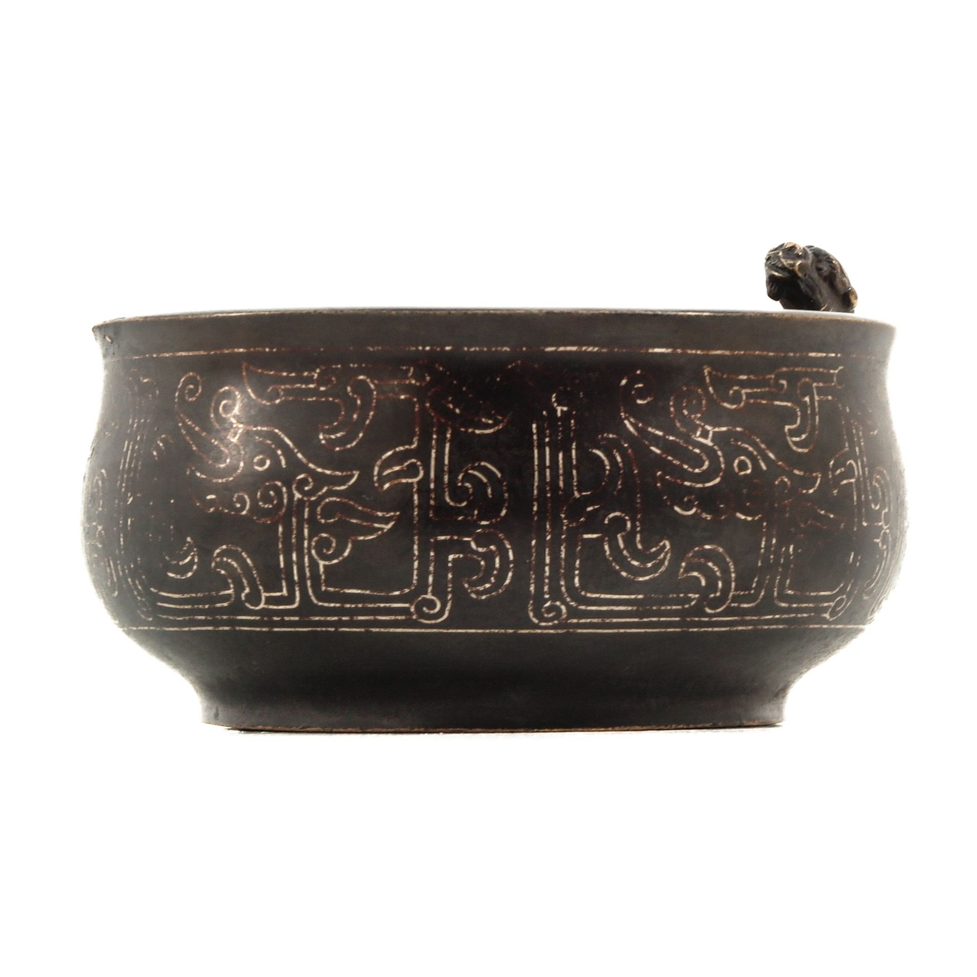 A Bronze Censer - Image 3 of 10