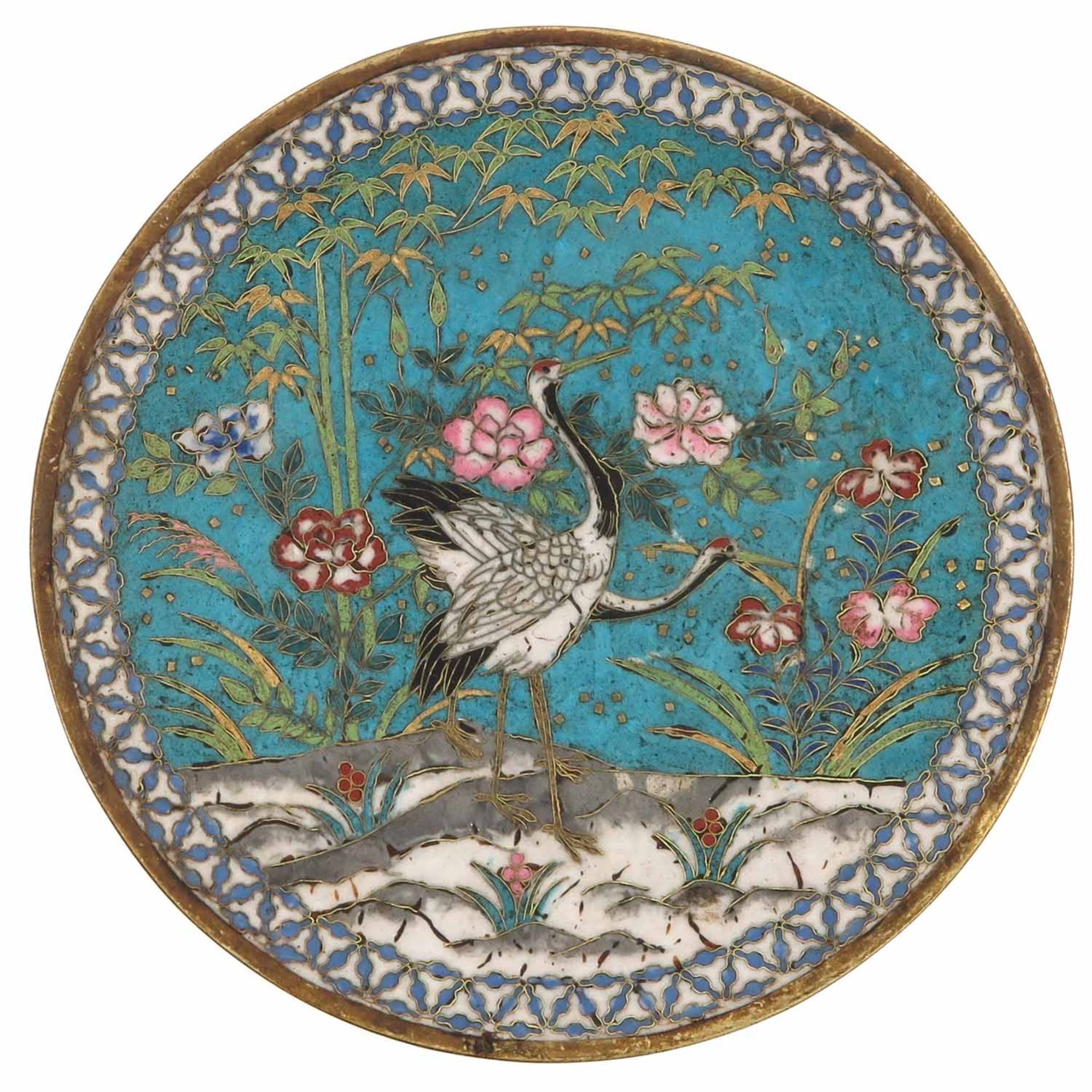 A Lot of 2 Cloisonne Plates - Image 5 of 10