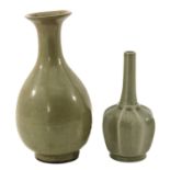 A Lot of 2 Celadon Vases