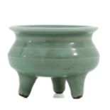 A Celadon Tripod Censer