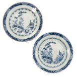 A Pair of Blue and White Plates