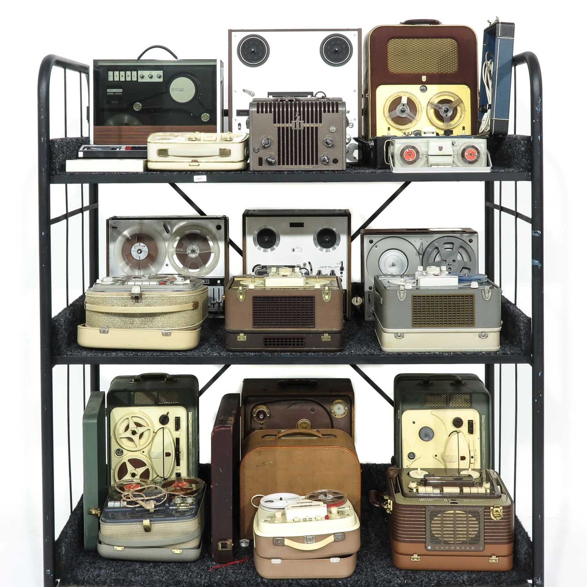 A Collection of 22 Tape Recorders