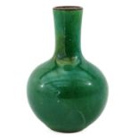 A Green Glaze Bottle Vase