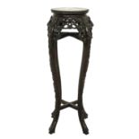 A Carved Chinese Side Table