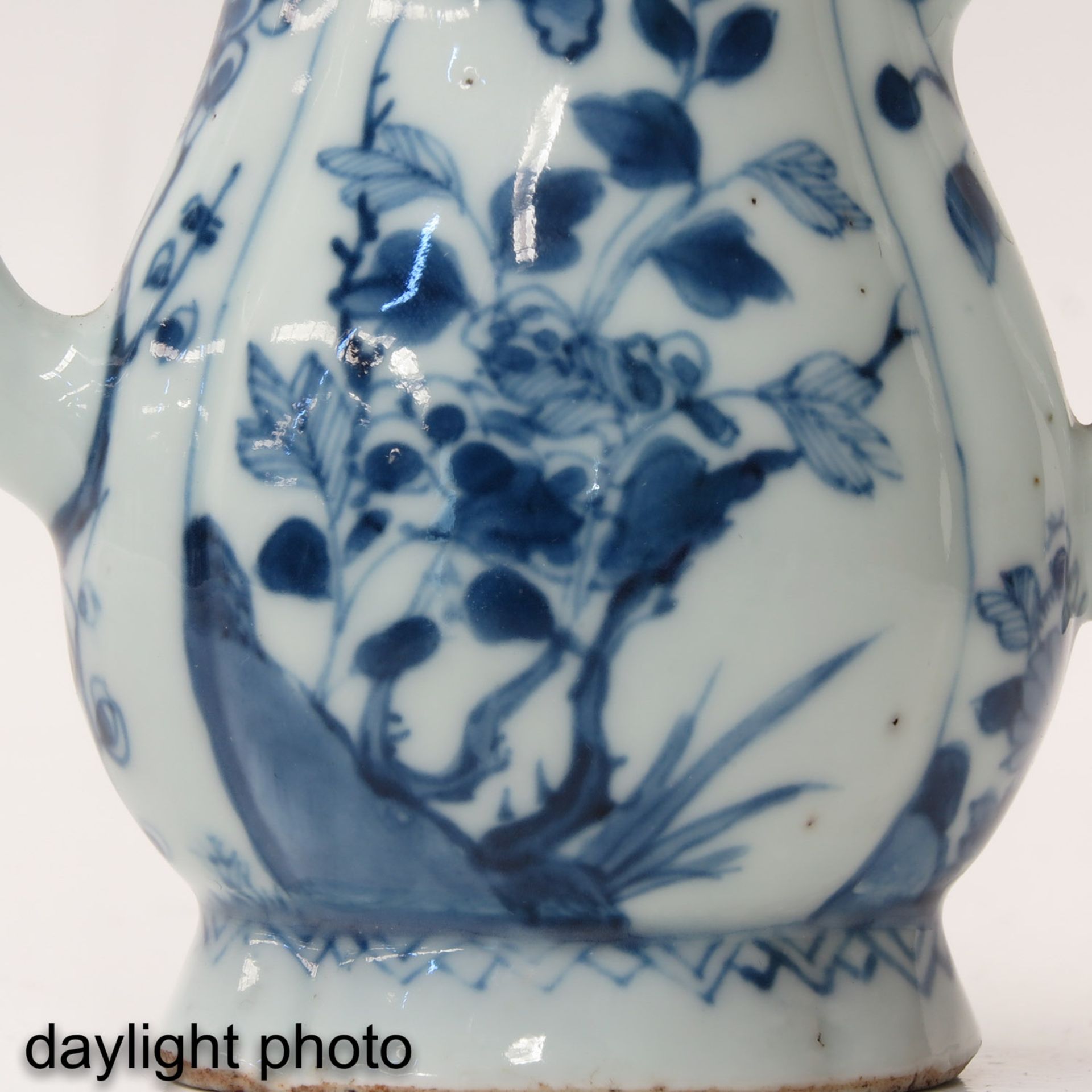 A Blue and White Small Pitcher and Chocolate Pot - Image 10 of 10