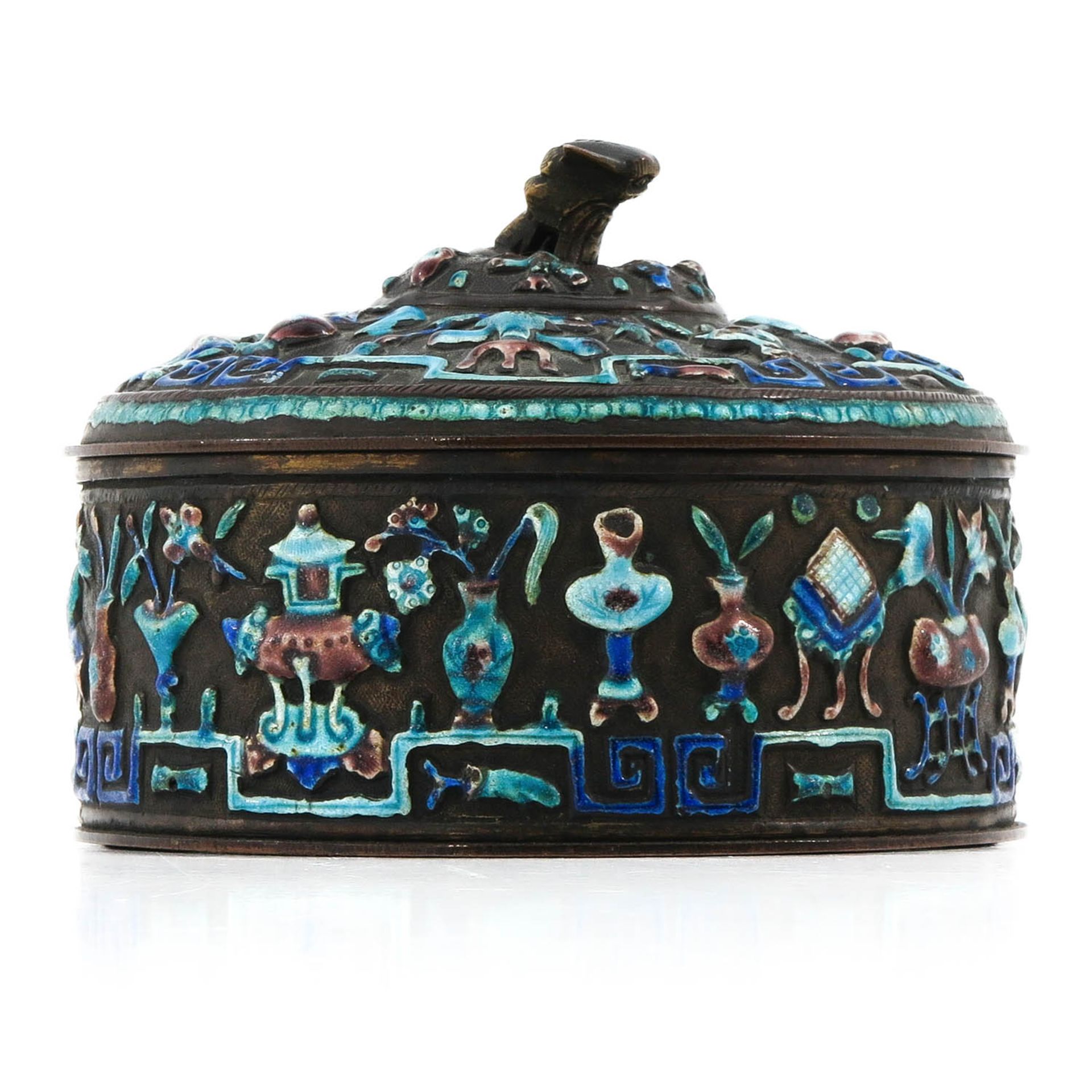 An Enamel Box - Image 4 of 9