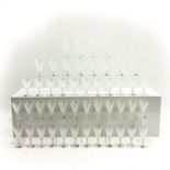 A Collection of 47 Waterford Crystal Glasses