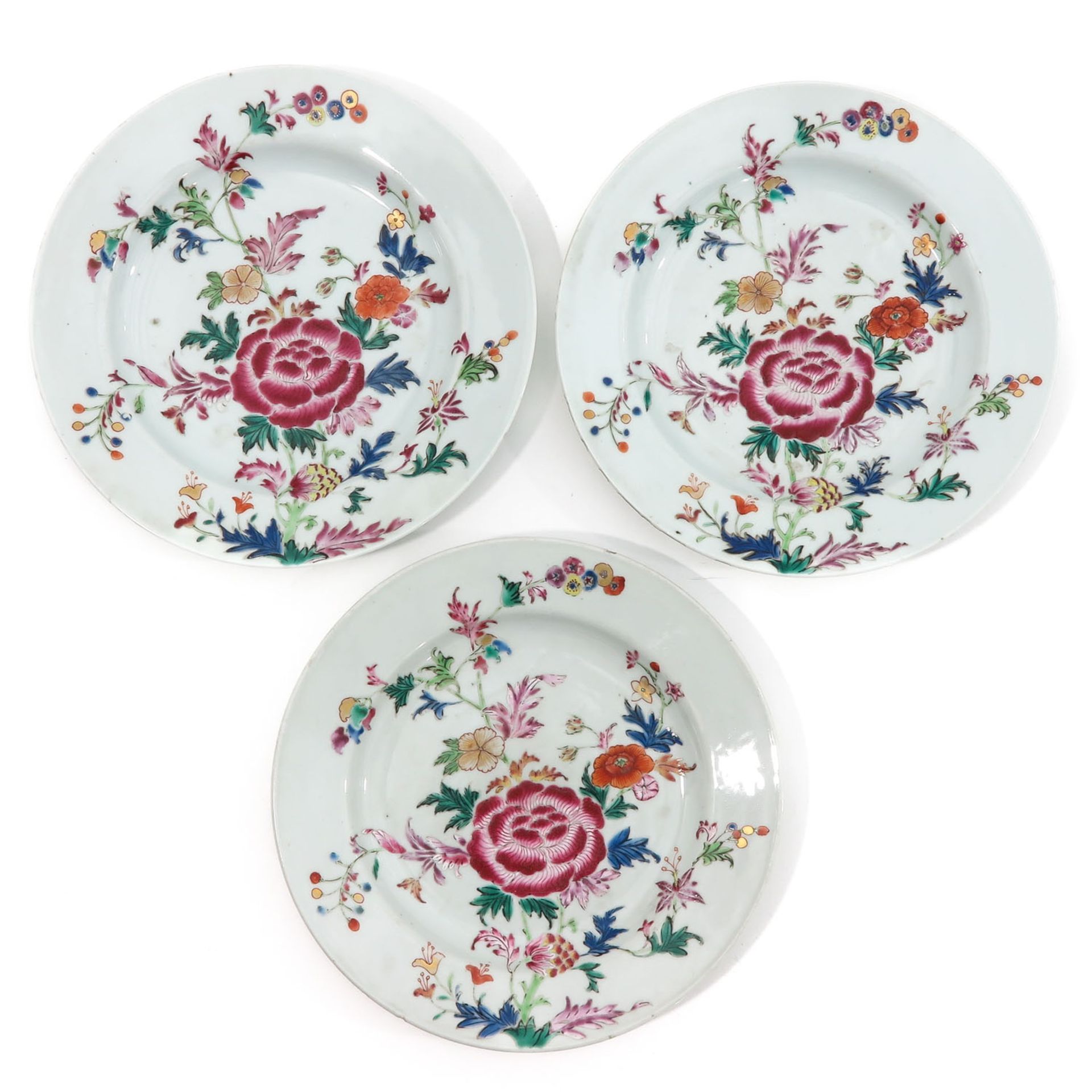 A Series of 8 Famille Rose Plates - Bild 3 aus 10
