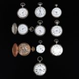 A Collection of 10 Pocket Watches