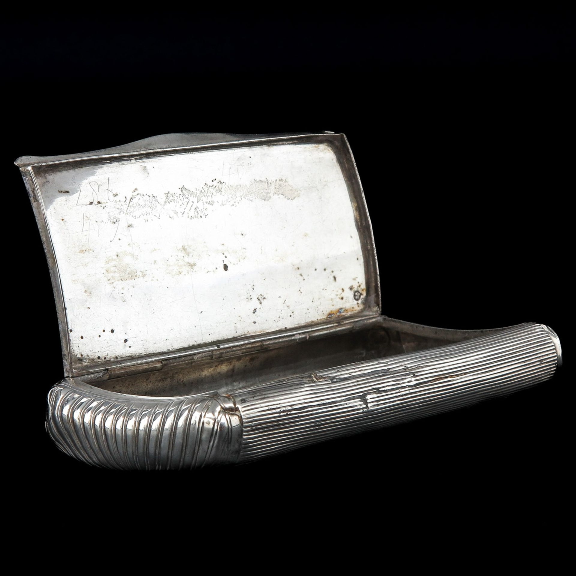 A 19th Century Dutch Silver Tobacco Box - Bild 10 aus 10