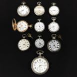 A Collection of 10 Pocket Watches