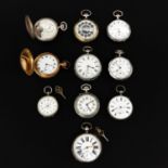 A Collection of 10 Pocket Watches