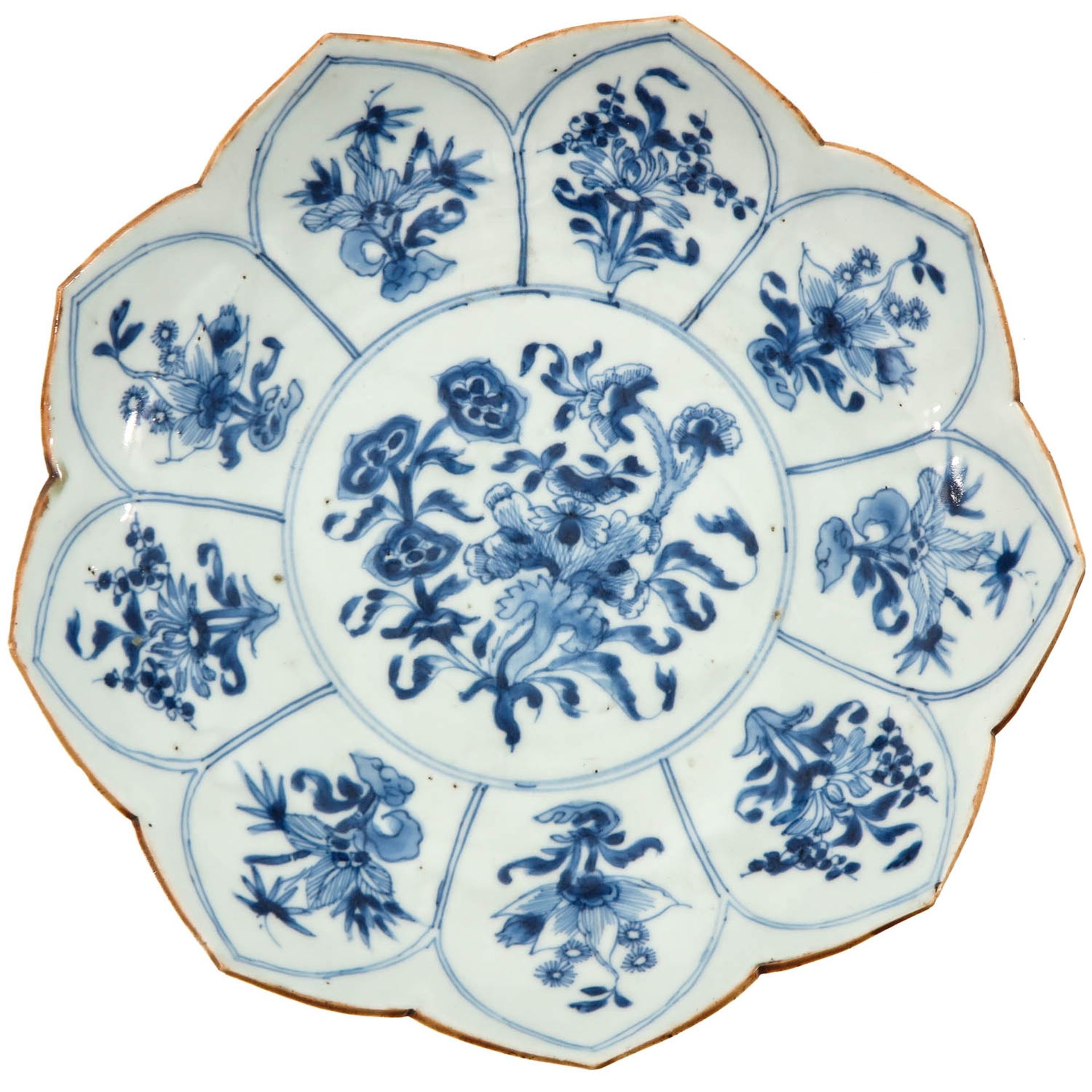 A Blue and White Plate