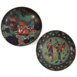 A Pair of Cloisonne Chargers