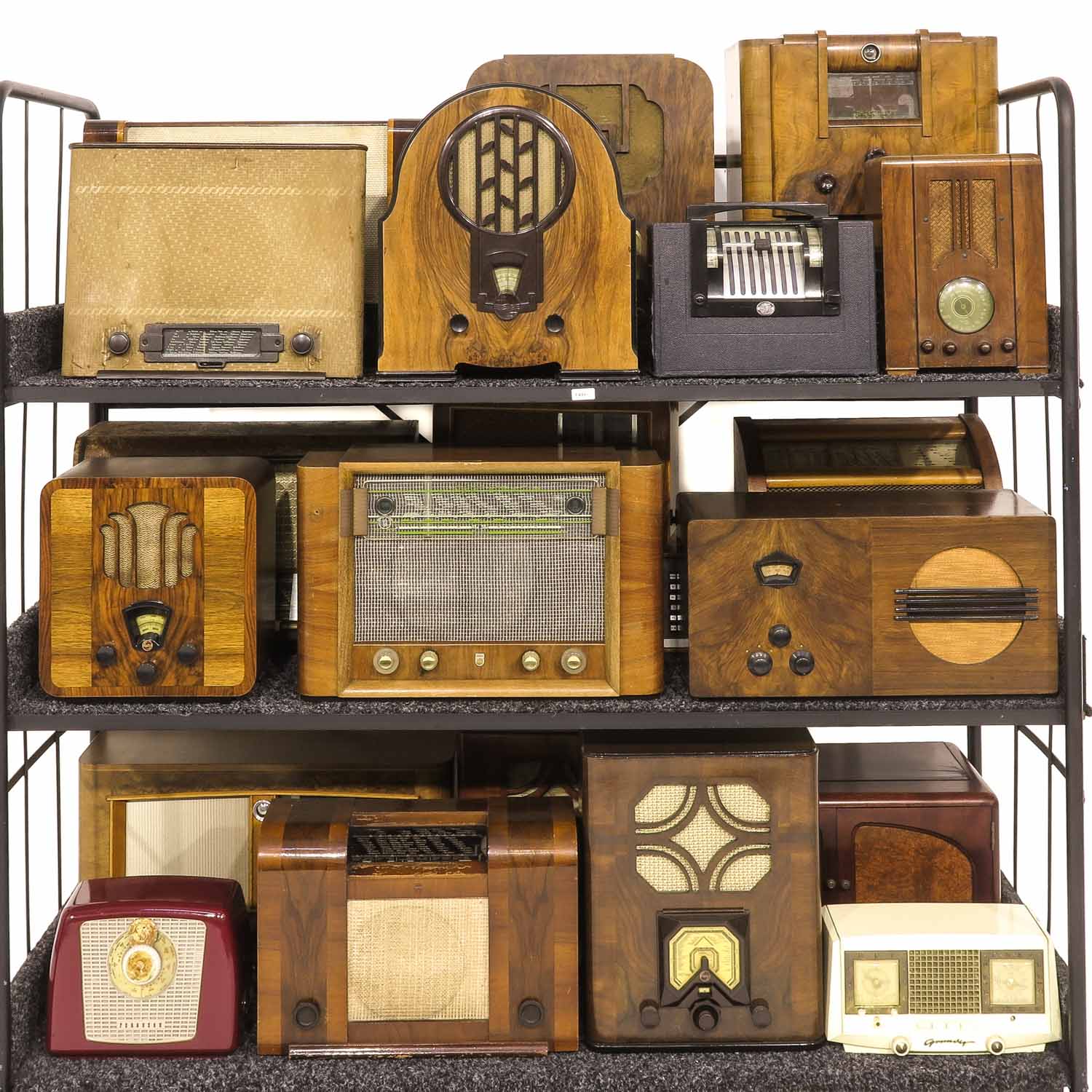 A Collection of 21 Vintage Radios