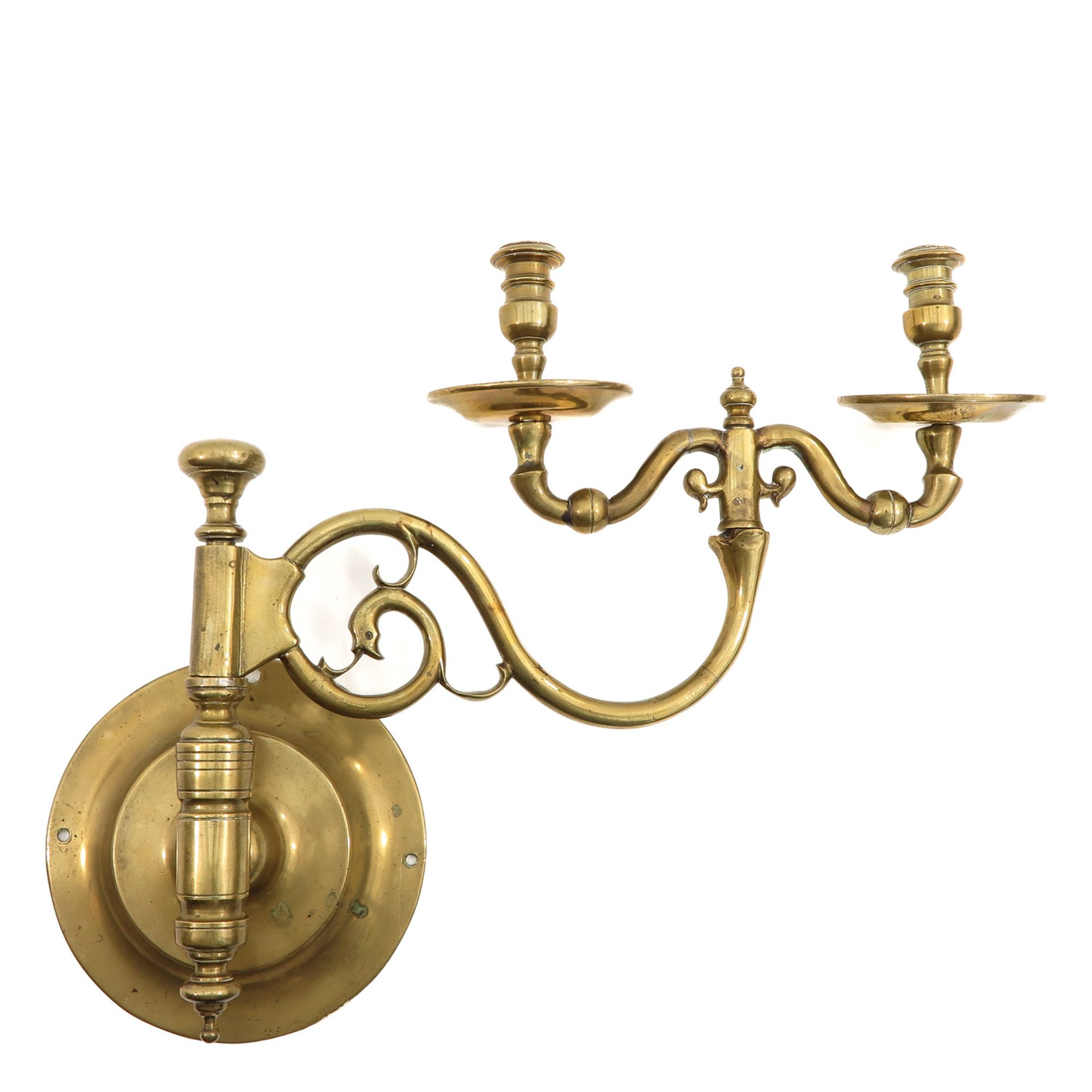 A 17th Century Dutch Bronze Sconce - Bild 2 aus 6