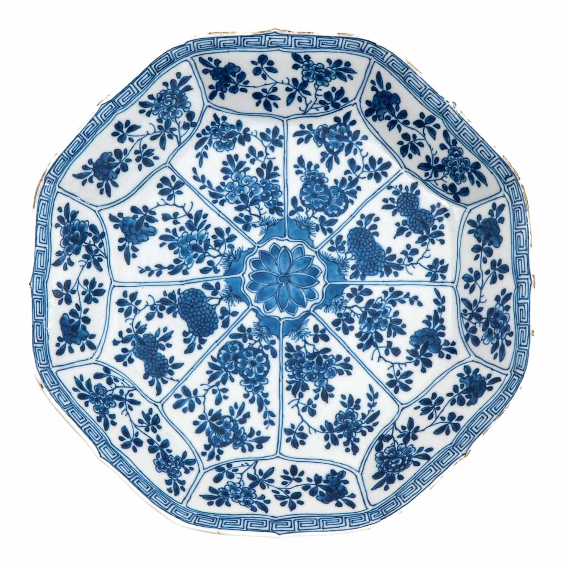 A Blue and White Plate