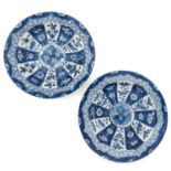 A Pair of Blue and White Plates