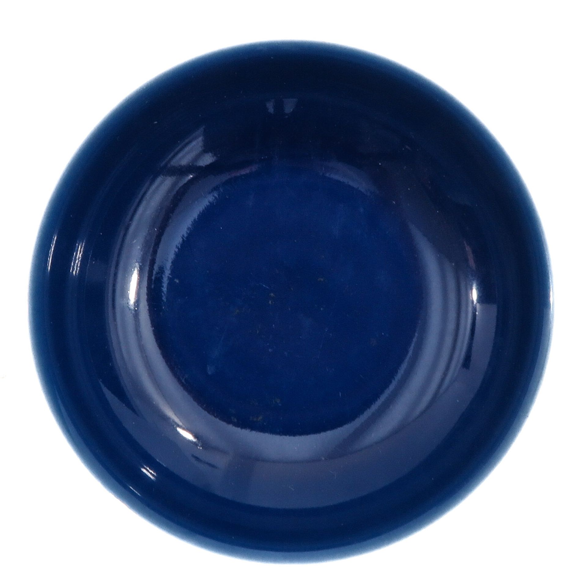 A Dark Blue Glazed Plate