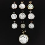 A Collection of 10 Pocket Watches