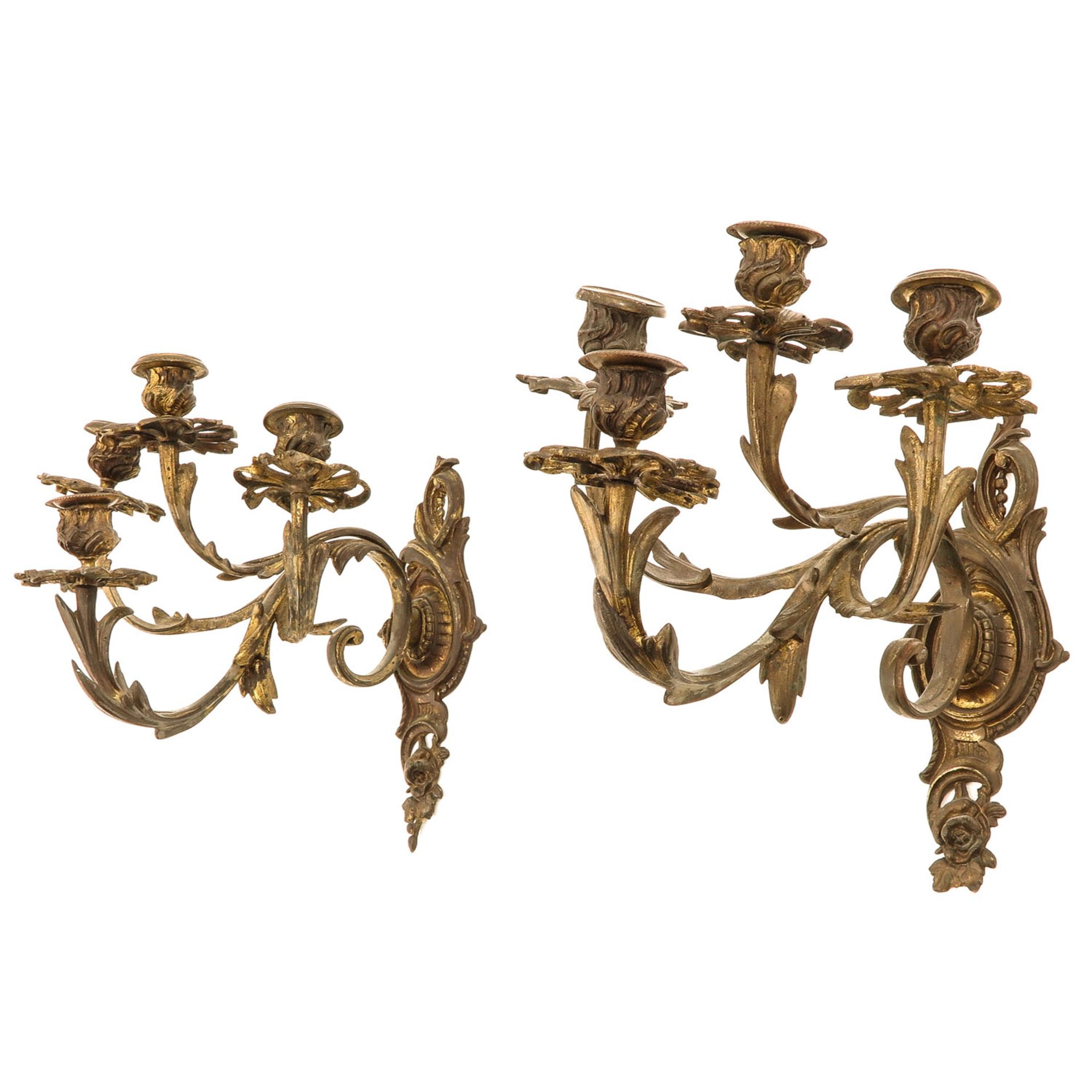 A Pair of 19th Century Bronze Candlesticks - Image 3 of 6