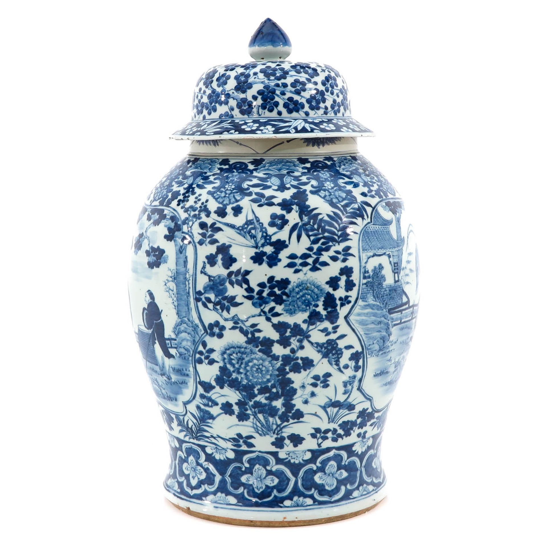 A Blue and White Jar with Cover - Image 2 of 10