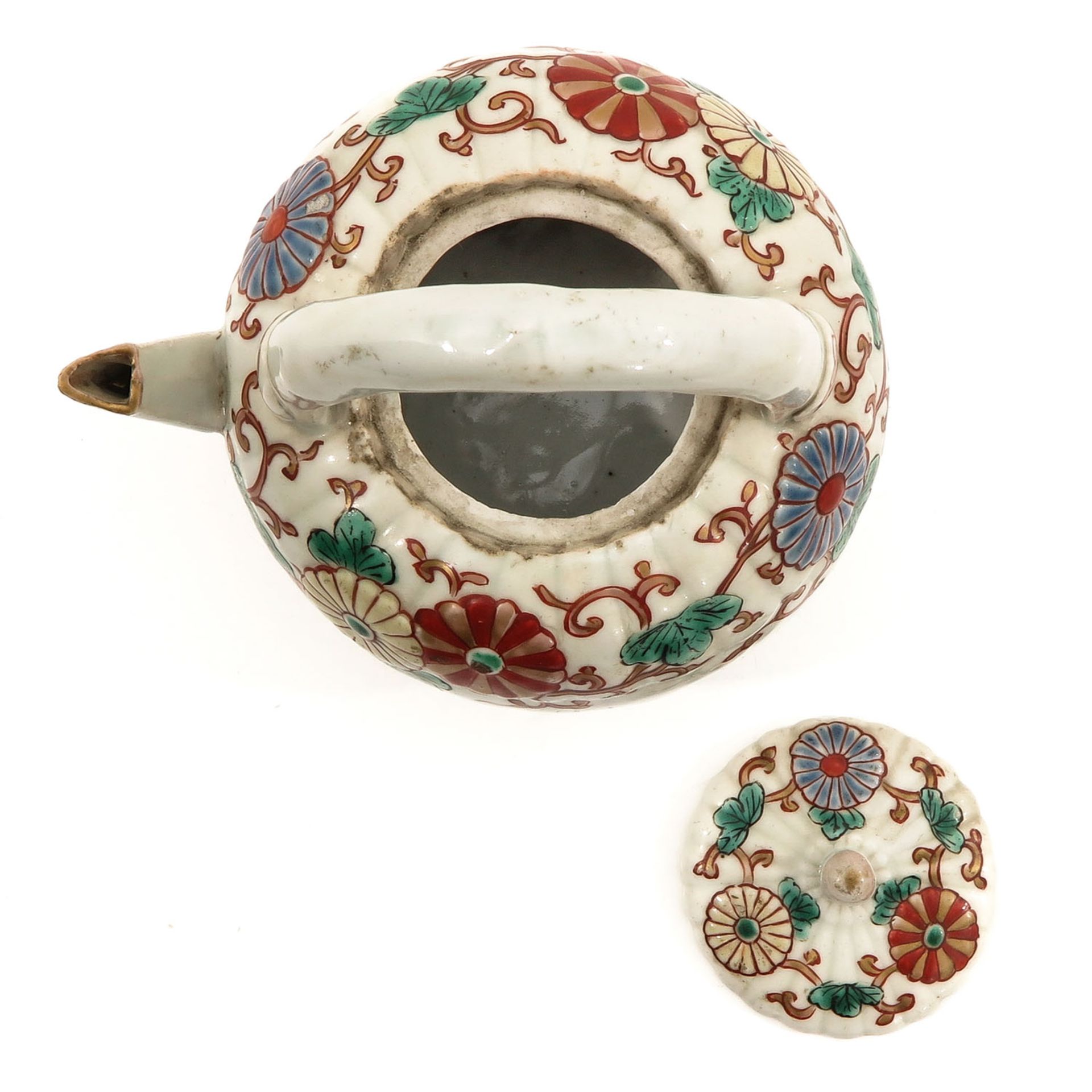 A Polychrome Decor Teapot - Image 5 of 9