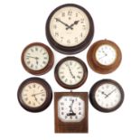 A Collection of 7 Electric Clocks